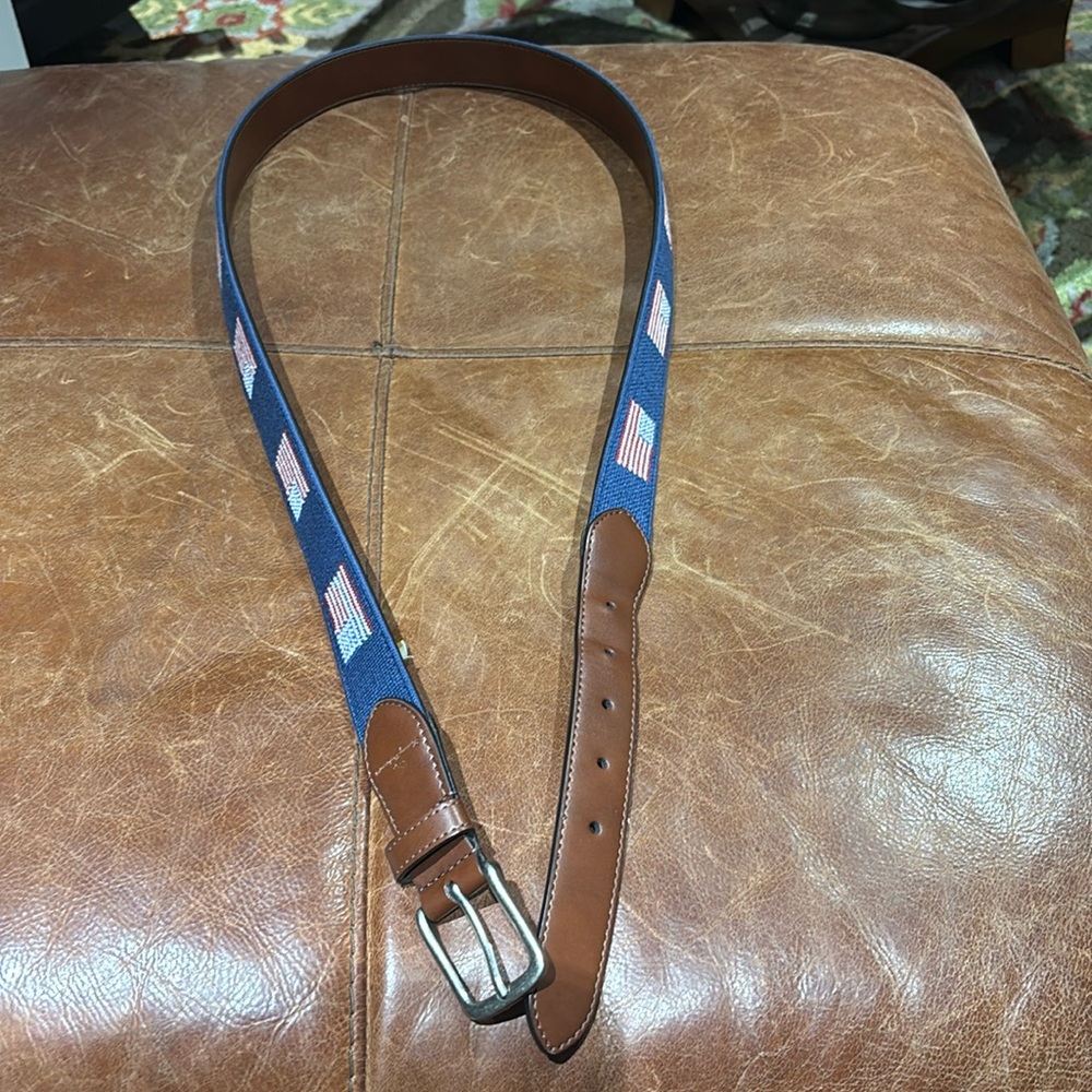 Tommy Bahama Belt XL 42-44 American Flags 🇺🇸